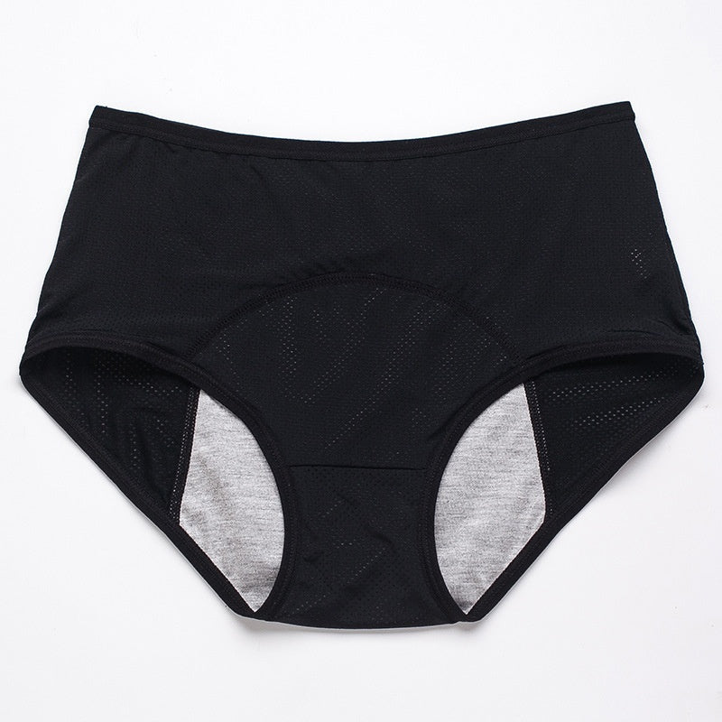 Women's Physiological Underwear Menstruation Period Leak-proof Holiday Safety Mid-waist Ice Silk Summer Thin