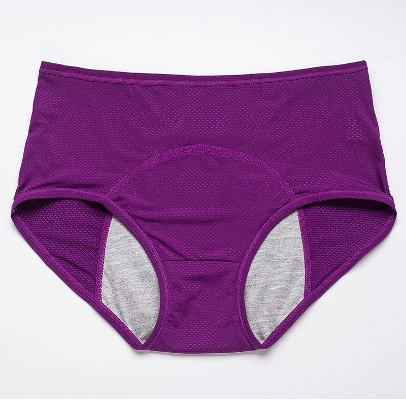 Women's Physiological Underwear Menstruation Period Leak-proof Holiday Safety Mid-waist Ice Silk Summer Thin