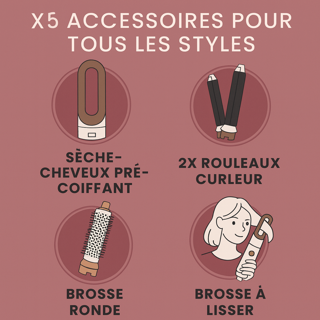 CurlCare™ Anti-Casse Styler 5 en 1