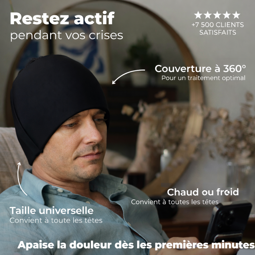 CalmaCap™ – Bonnet Sensoriel Chaud & Froid