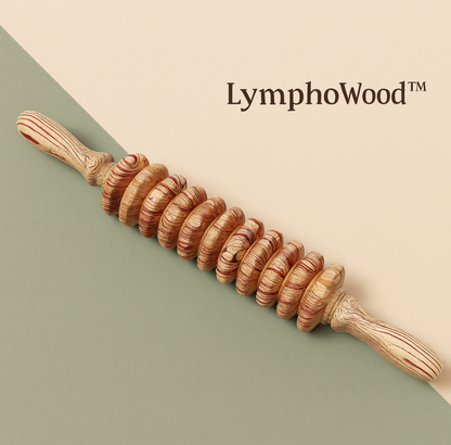 LymphoWood™ – Rouleau de Drainage Premium en Bois Naturel