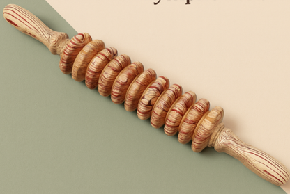 LymphoWood™ – Rouleau de Drainage Premium en Bois Naturel