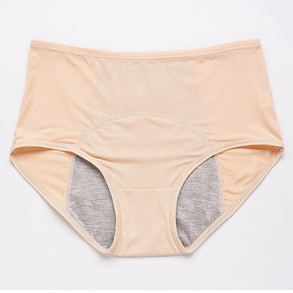 Women's Physiological Underwear Menstruation Period Leak-proof Holiday Safety Mid-waist Ice Silk Summer Thin