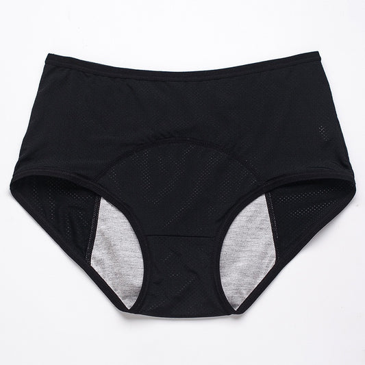 Women's Physiological Underwear Menstruation Period Leak-proof Holiday Safety Mid-waist Ice Silk Summer Thin